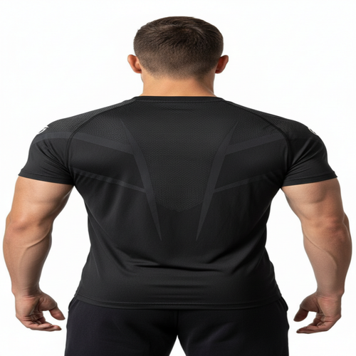 Camiseta Compression - Modelo Tarifa Black Polo