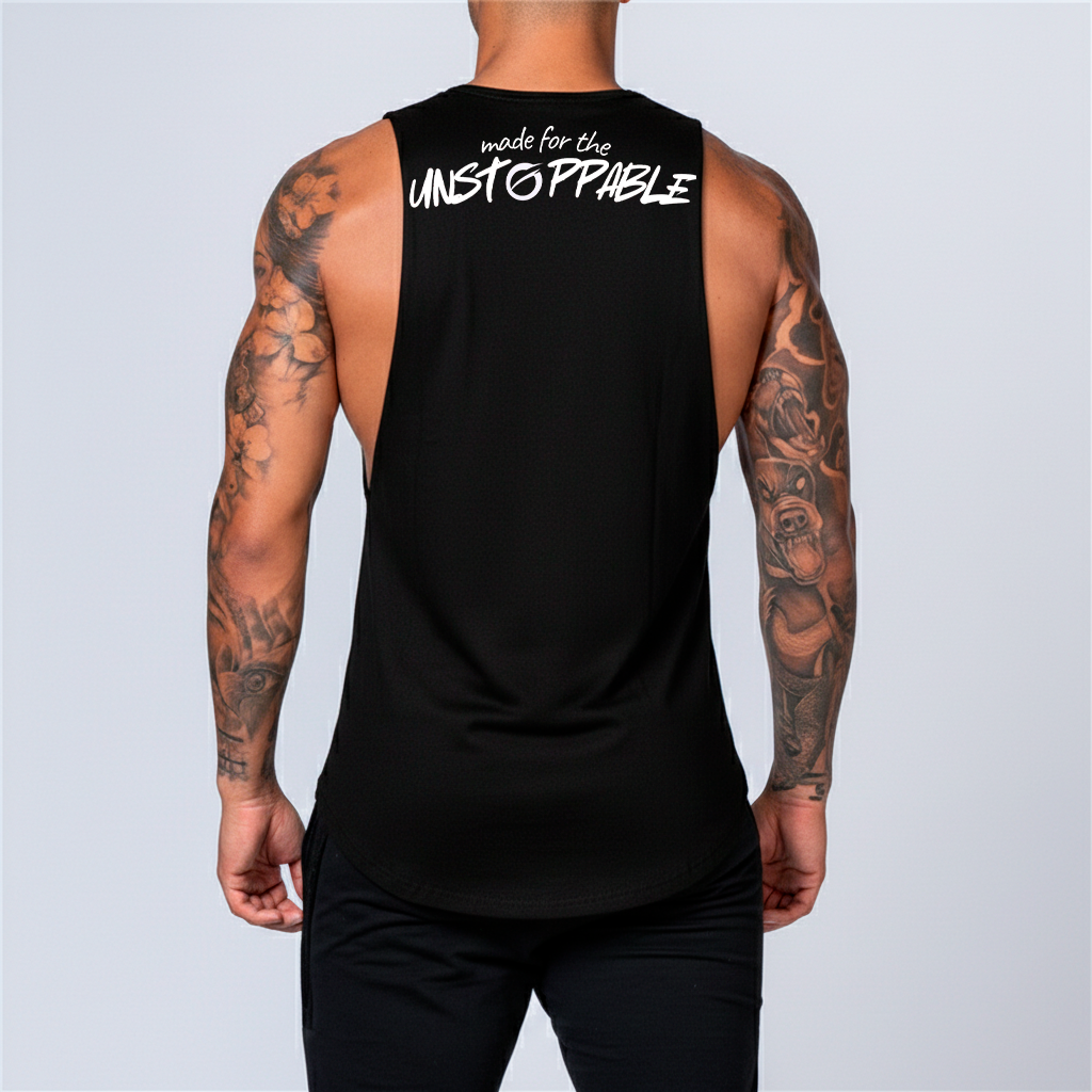 Camiseta deportiva sin mangas para hombre | Transpirable y de secado rápido