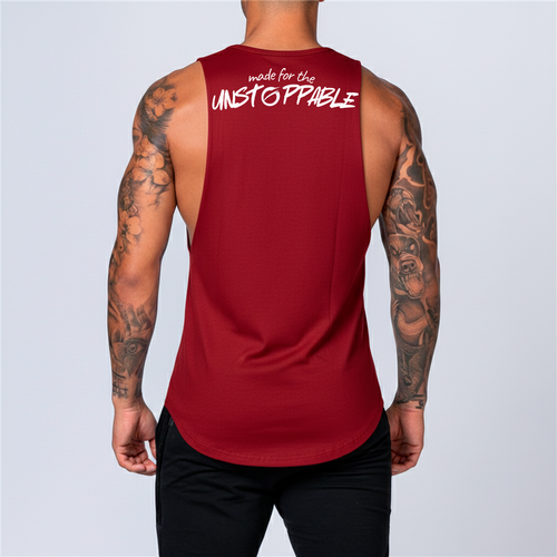 Camiseta deportiva sin mangas para hombre | Transpirable y de secado rápido