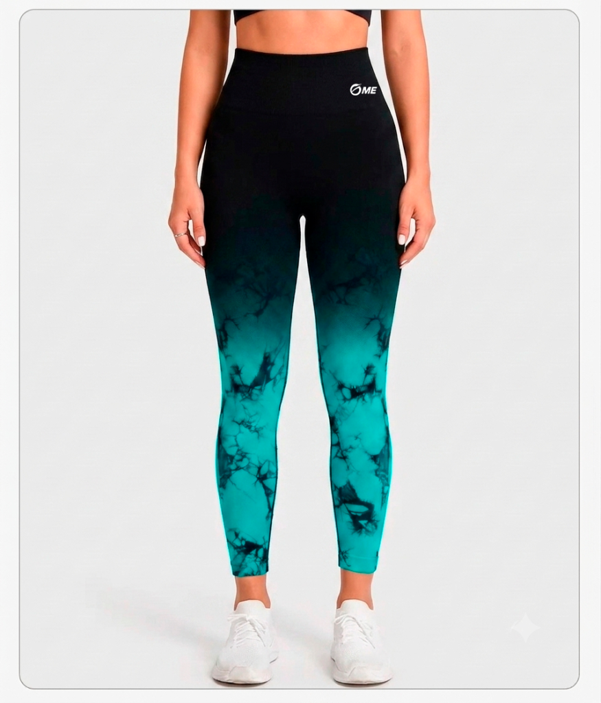 GADIR WAVE - Seamless Tie-Dye Yoga Leggings